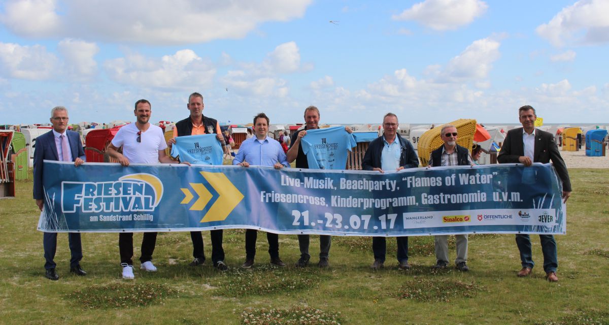 Vorstellung des Friesenfestivals 2017 am Sandstrand in Schillig