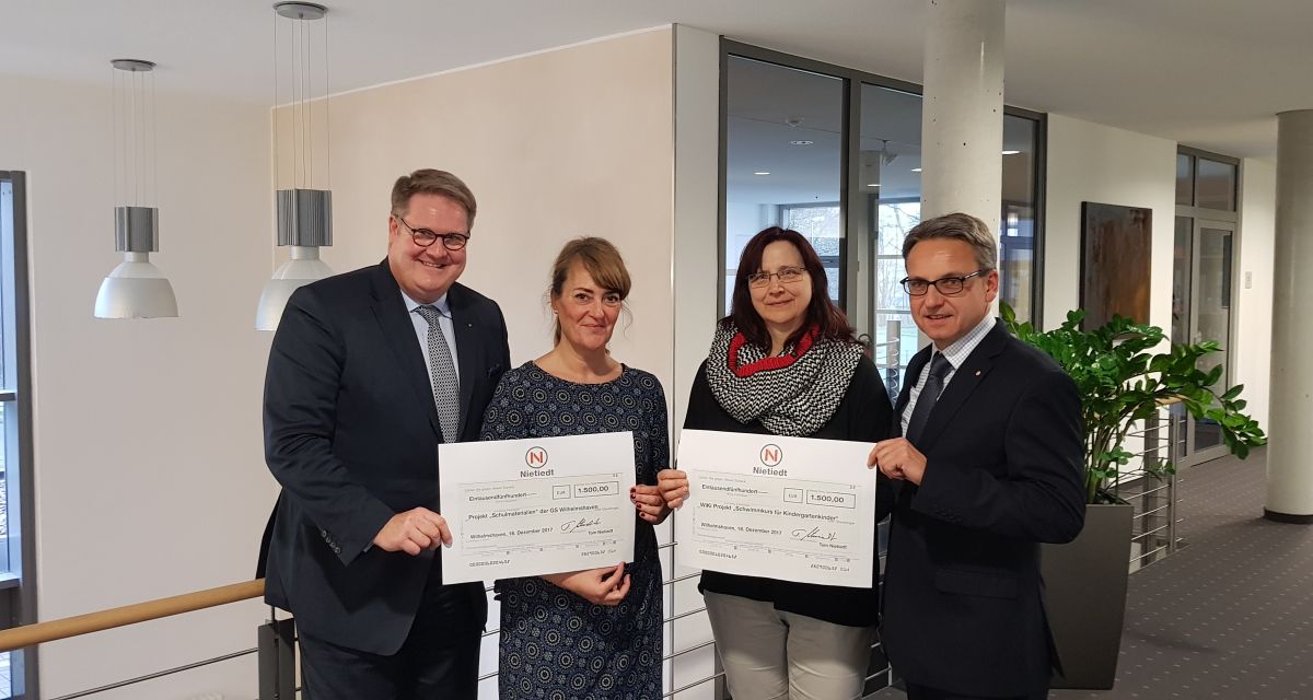 Weihnachtsspende der Firma Nietiedt