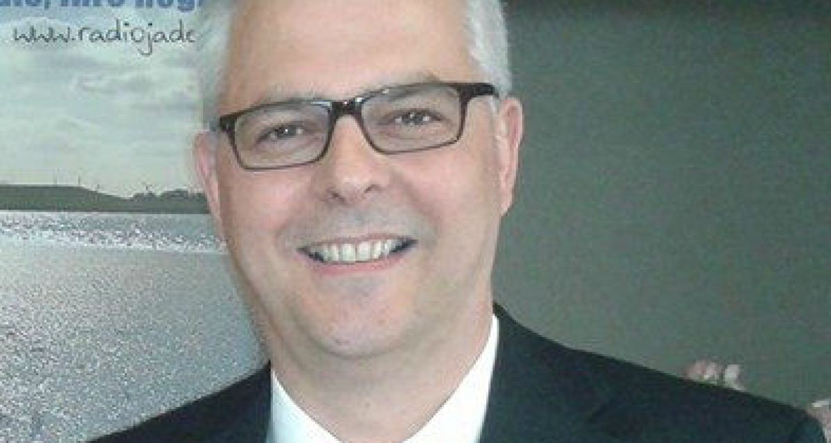 Sandes Bürgermeister  Stephan Eiklenborg im Gespräch