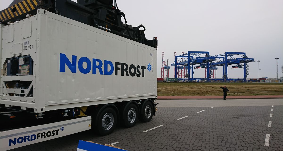 Nordfrost LKW Containerbrücke