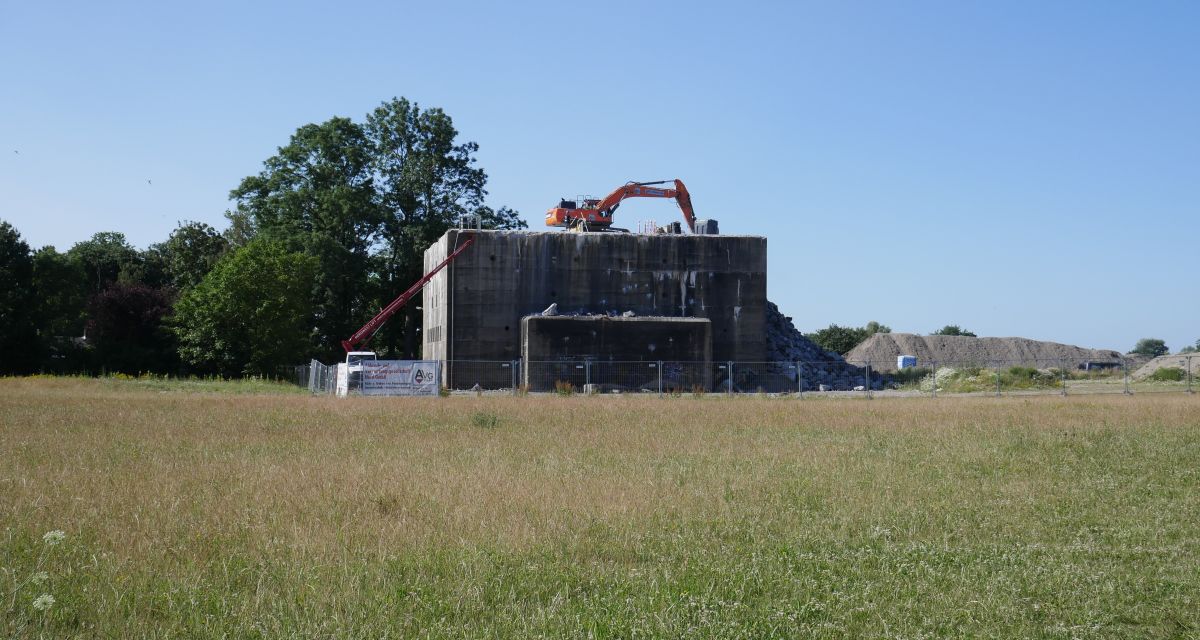 Baustelle Bunker Banter See Park Stadthalle Standortvorschlag