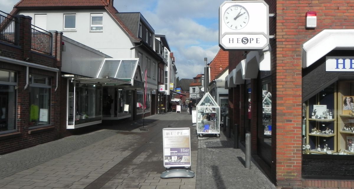 Hindenburgstraße Fußgängerzone Varel