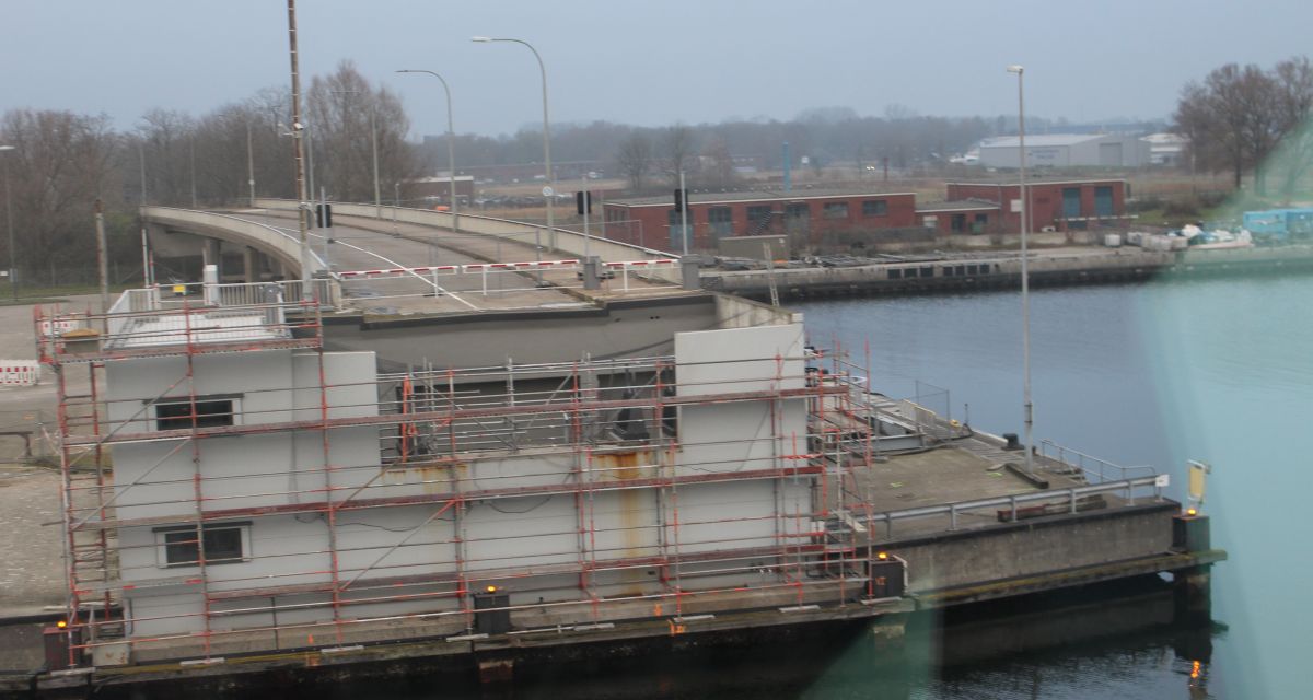 Jachmannbrücke während der Sanierung im Dezember 2020