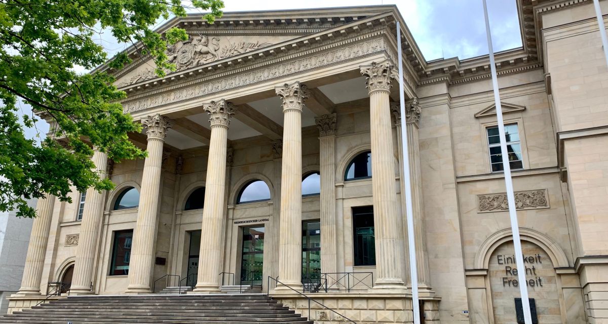Der Niedersächsische Landtag im Leineschloss in Hannover