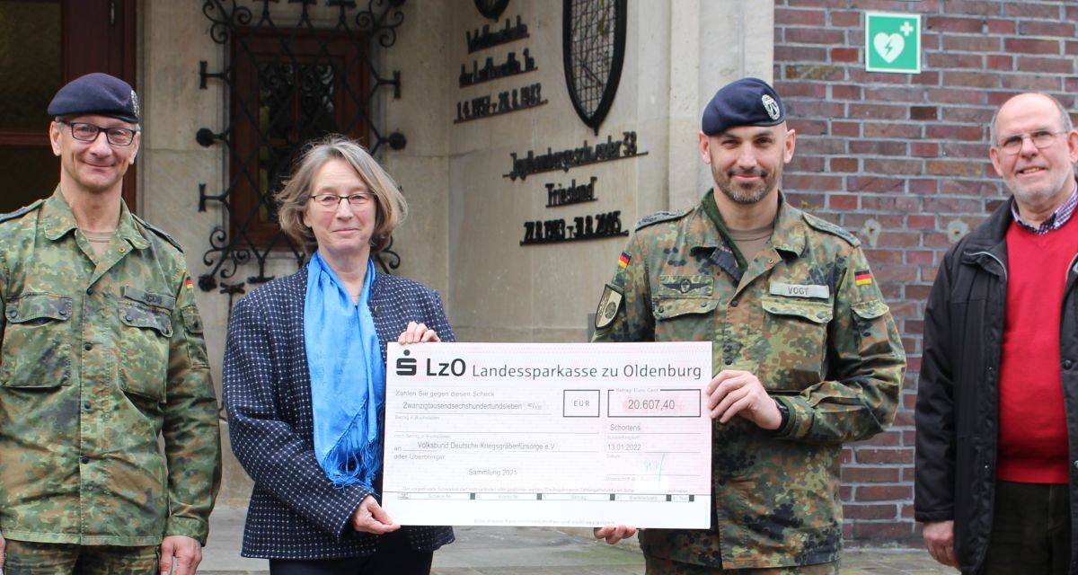 Spende für Volksbund Deutsche Kriegsgräberfürsorge