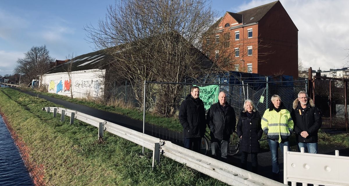 Lagerhalle am Kanal soll abgerissen werden