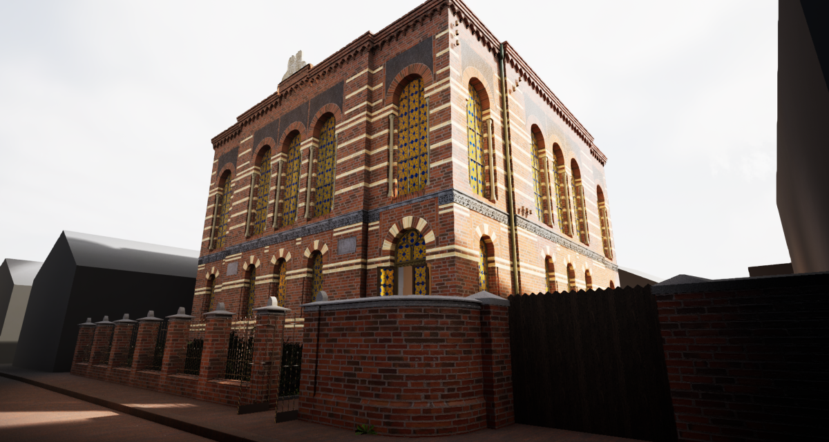 Zu sehen ist die Synagoge in Jever.