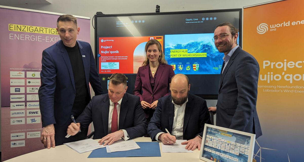 Kanadischer Beitritt am Energy Hub in Wilhelmshaven