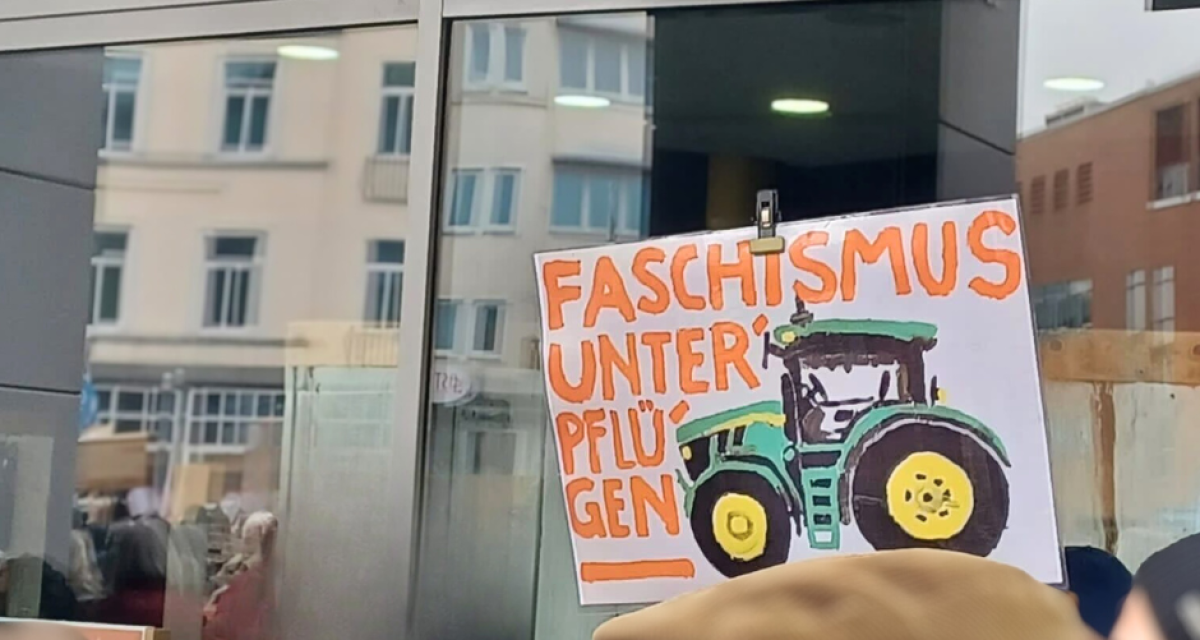 Eine Region steht auf: Gemeinsam für Demokratie und gegen Rechtsextremismus Bauernproteste