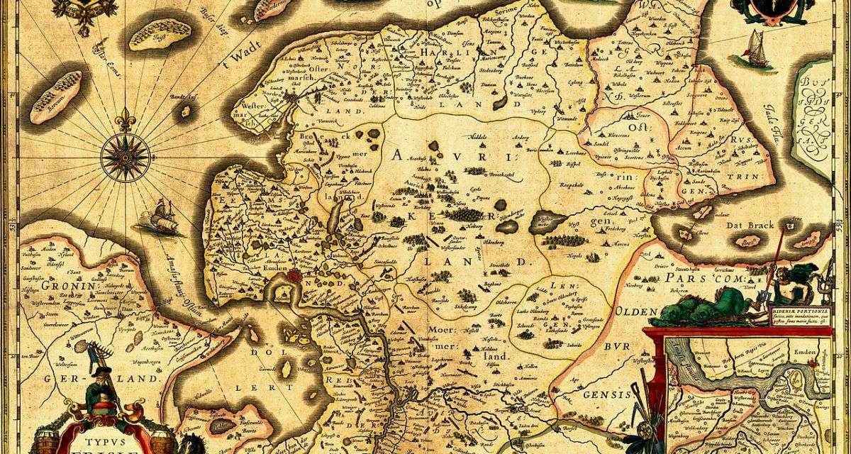 Historische Landkarte Ostfrieslands