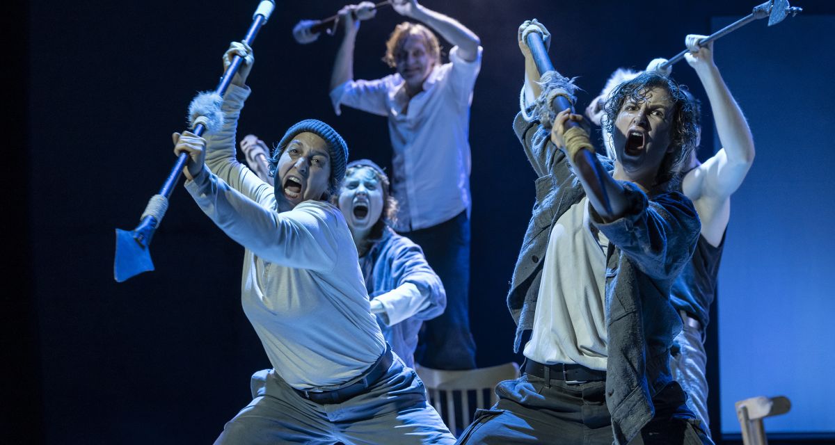 Zu sehen sind Aida-Ira El-Eslambouly, Elena-Marieke Gester, Sven Heiß, Anne Weise, Friedrich Steinlein.