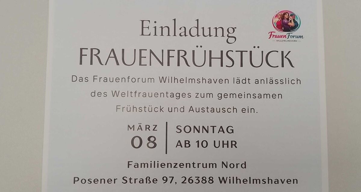 Poster frauenfruehstueck weltfrauentag 2026