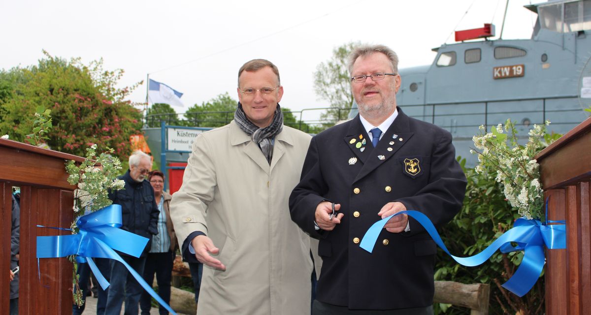Horumersiel: Die Fußgängerbrücke ist eröffnet worden