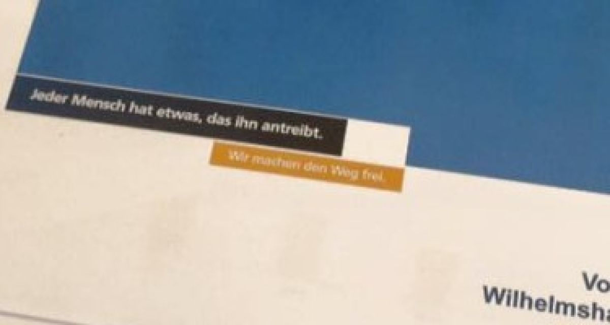Gezeigt werden ausschnittsweise Statistiken der Volksbank Wilhelmshaven.