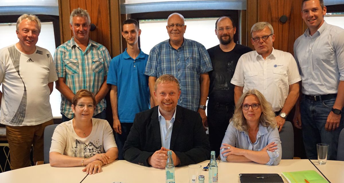 CDU Schortens mit ihrem Fraktionsvorsitzenden Axel Homfeldt in der Mitte. 