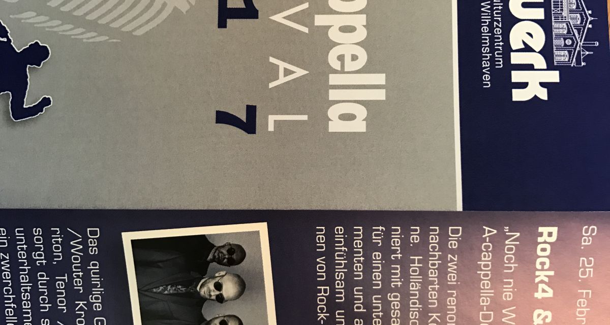 Abdruck eines Flyers zum