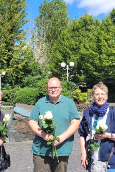 Gedenken auf dem Synagogenplatz