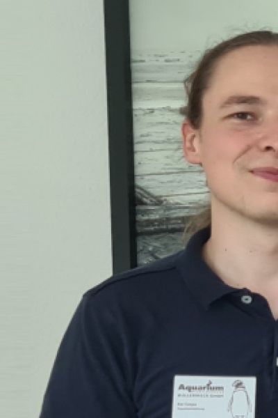 Aquariumsleiter Kai Czepa im Gespräch