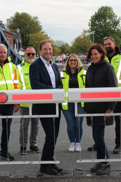 Die Deichbrücke ist wieder geöffnet