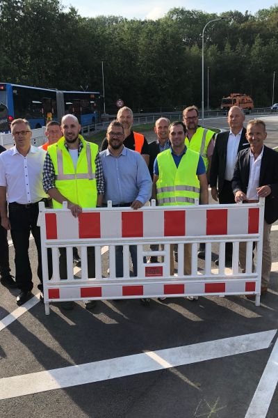 Kreisel an der Friedrich-Paffrath-Straße freigegeben