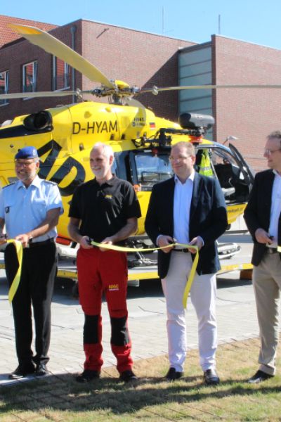 Neue Station für die Luftrettung in Sande