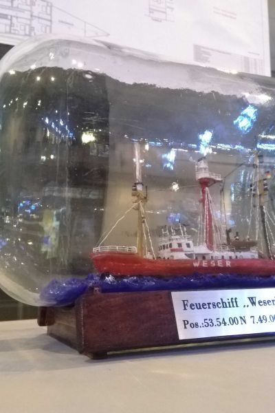 Ausstellung zu Buddelschiffen im Küstenmuseum