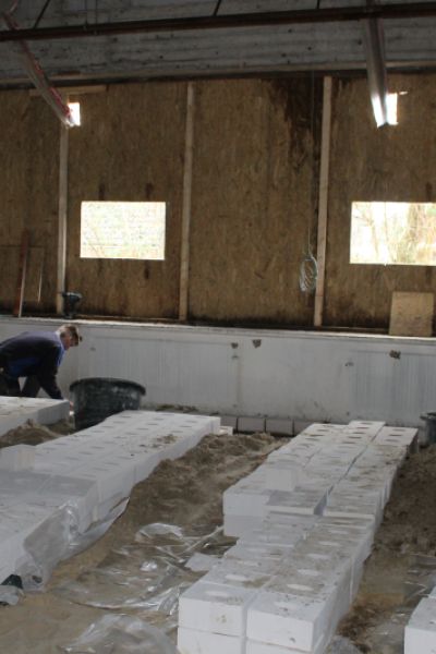 Mauerarbeiten an Marion-Dönhoff-Schule