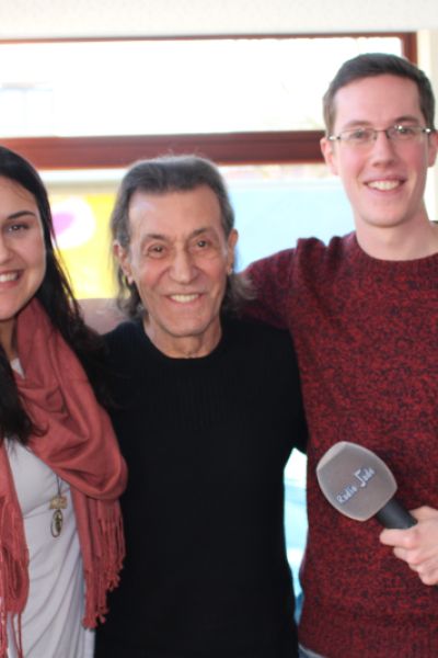 Auf Tuchfühlung mit einem Weltstar