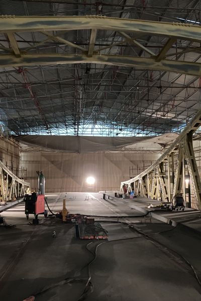 Deichbrücke bald wieder an Ort und Stelle