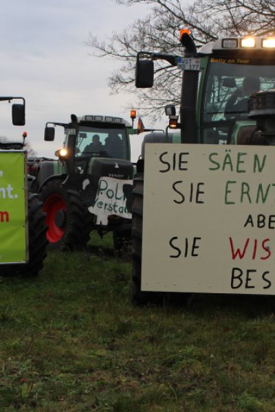 Landwirt*innen protestierten