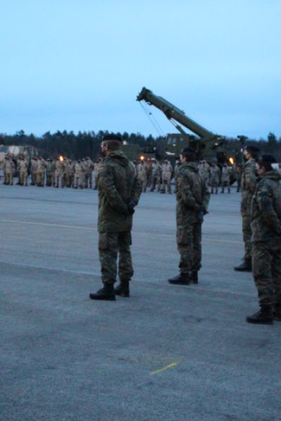 Soldat*innen des Objektschutzregiments der Luftwaffe Friesland verabschiedet