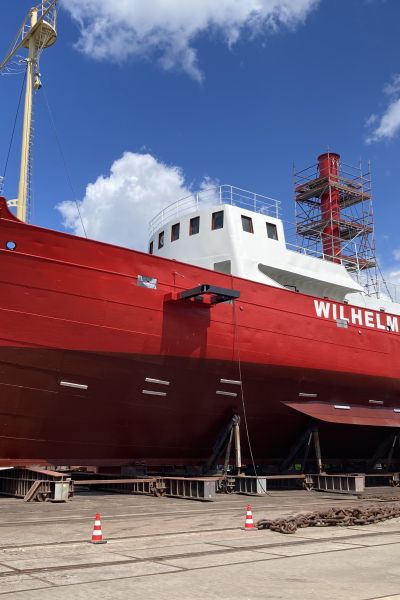 Sanierungsfortschritt beim Feuerschiff 