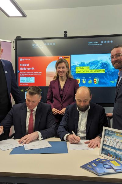 Kanadischer Beitritt am Energy Hub in Wilhelmshaven