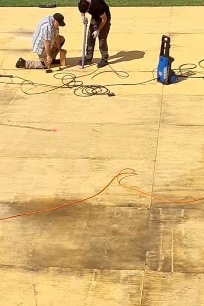 Der Baufortschritt an der neuen Bühne des Vareler Freilichttheaters