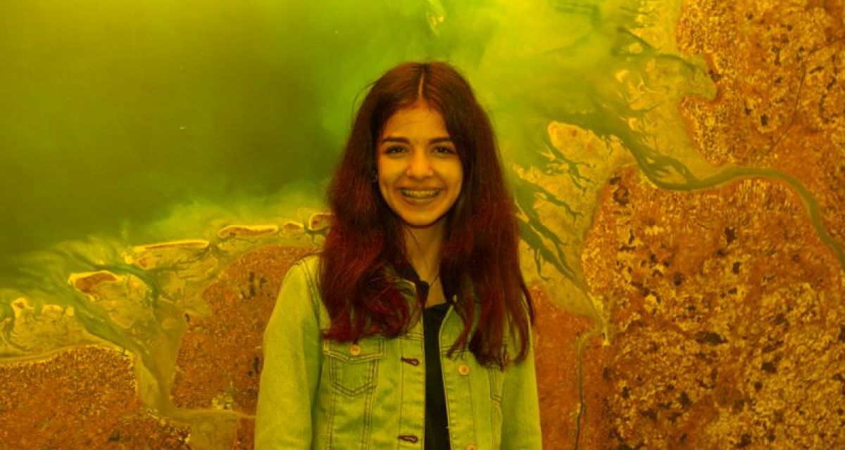 Man sieht Silja Reiser, die Wattenmeer Junior Rangerin.