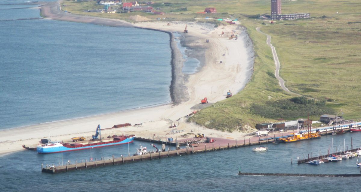Strandaufspülung auf Wangerooge beginnt