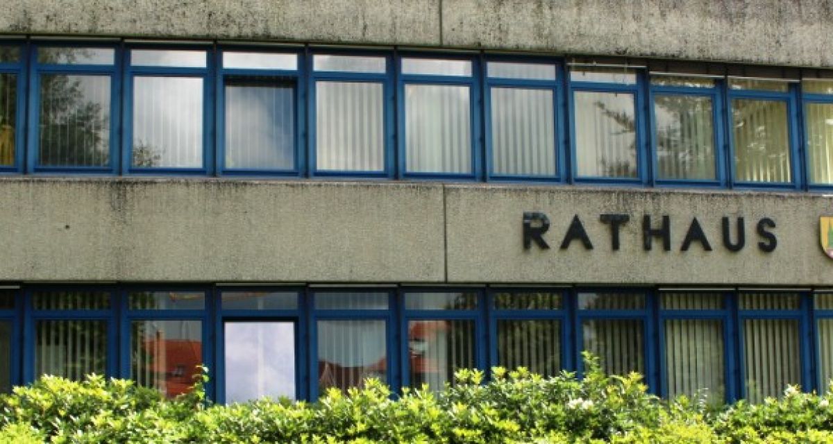 Sander Rathaus in rot