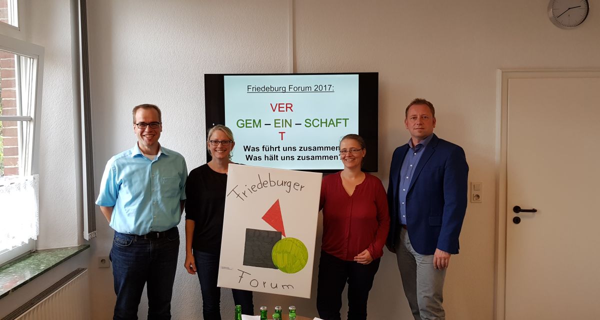 Friedeburger Forum über Zusammenhalt in der Gemeinschaft