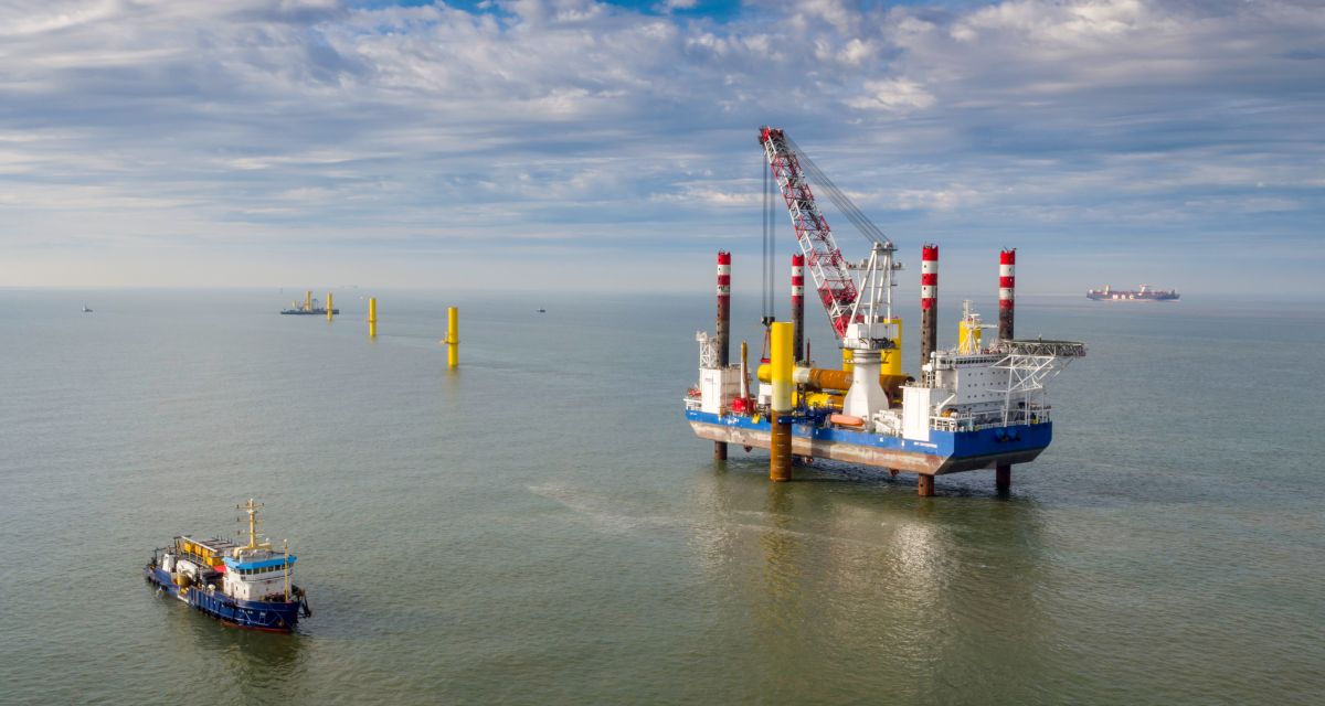 Umspannwerkes für den Windpark Nordergründe