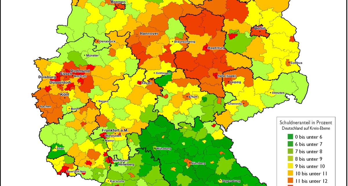 Wilhelmshaven mit höchster Schuldnerquote