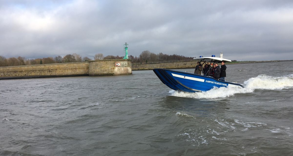 Neues Einsatzboot für den Kampfmittelbeseitigungsdienst