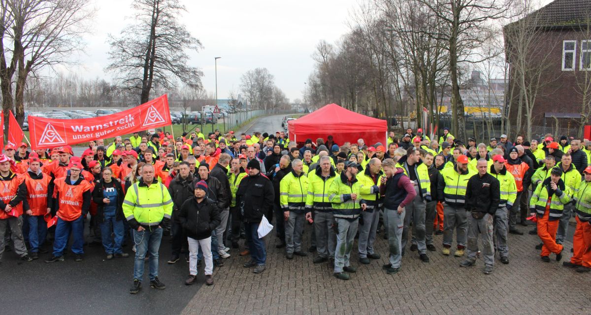 Warnstreiks in Wilhelmshaven und Varel
