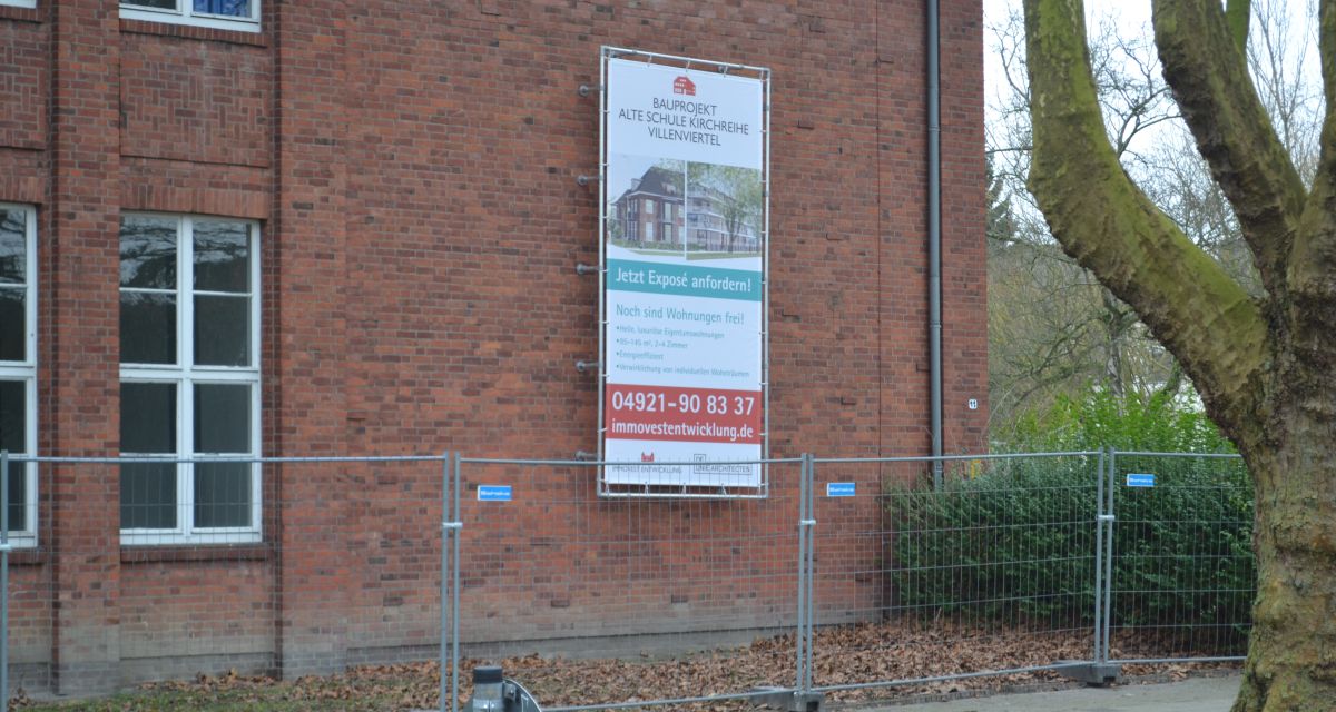 Arbeiten an Schule Kirchreihe haben begonnen