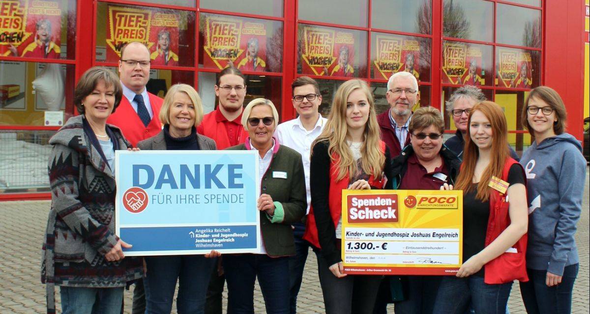 1.300 Euro für Hospiz durch Waffelverkauf