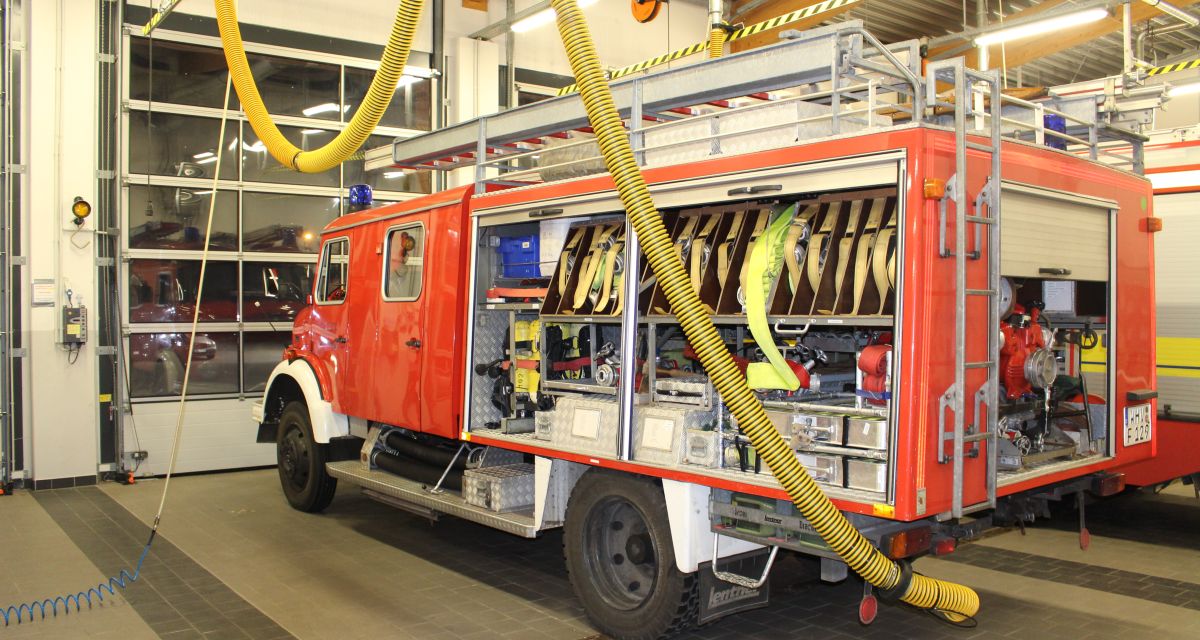 Brand in einer Tischlerei