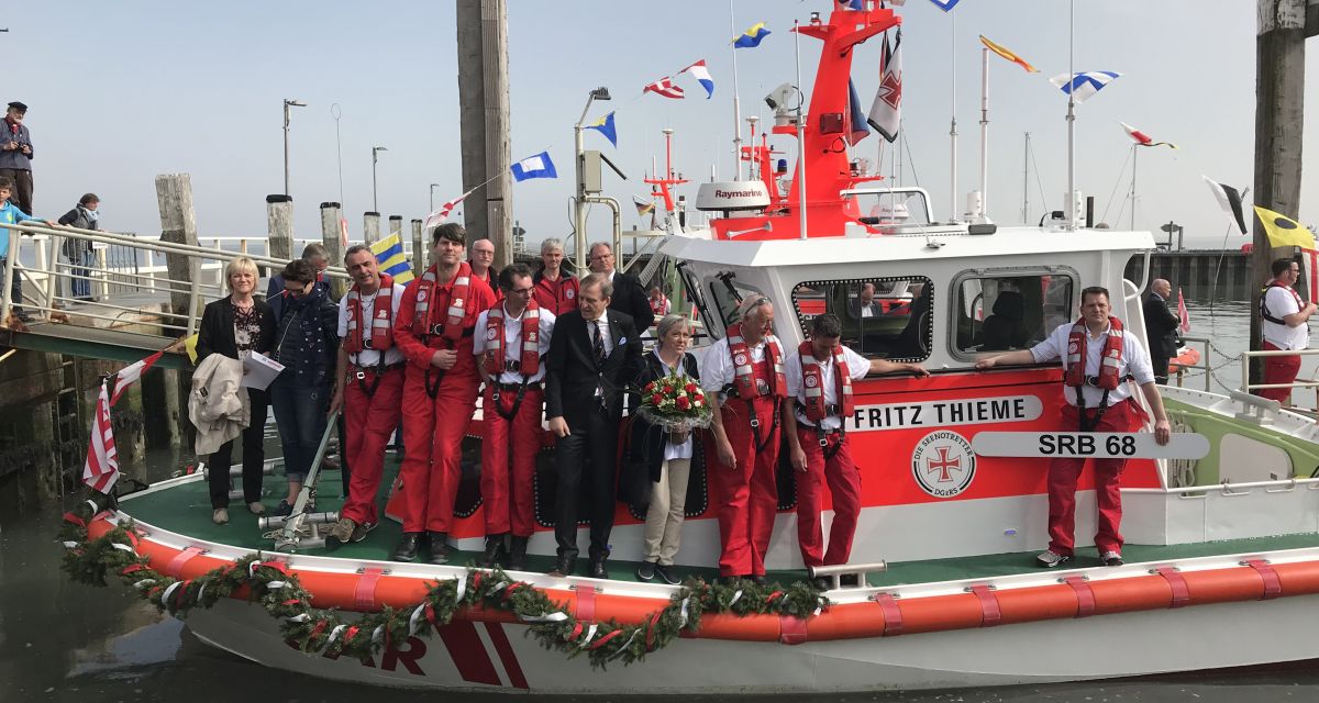 Neues Seenotrettungsboot für Wangerooge getauft