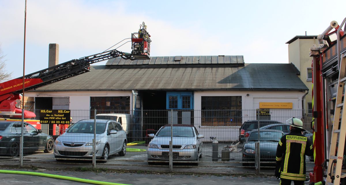 Ein Feuerwehreinsatz in Wilhelmshaven