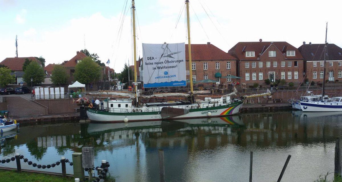 Kaimauer in Hooksiel sanierungsbedürftig