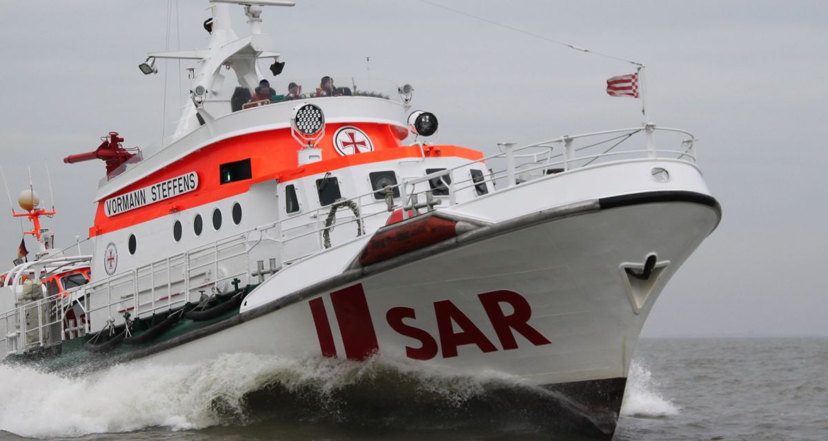 Seenotretter retten Vater und Söhne aus dem Watt