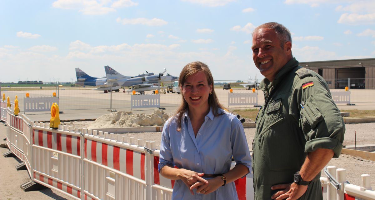 Baumaßnahmen am Luftwaffenstützpunkt schreiten voran